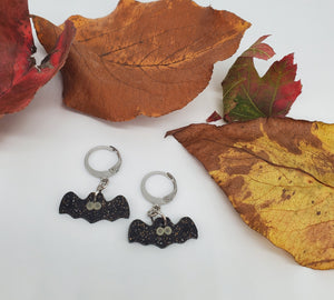 Batty Earrings w/Glow in the Dark Eyes