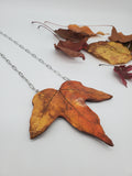 Realistic Maple Leaf Necklace
