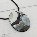 Marbled Granite Statement Necklace