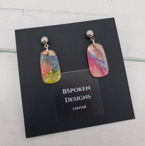 Watercolor Petite Drop Earrings