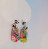 Watercolor Petite Drop Earrings