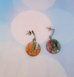 Watercolor Circle Earrings