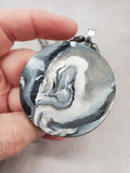 Gray Smoke Pendant Necklace