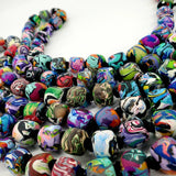 Mixed Cane Knotted Bead Necklace Pre-order